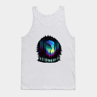 Galactic Forest III - White BG Tank Top